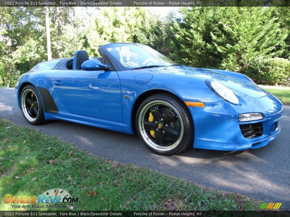 2011 Porsche 911 Speedster Pure Blue / Black/Speedster Details Photo #8