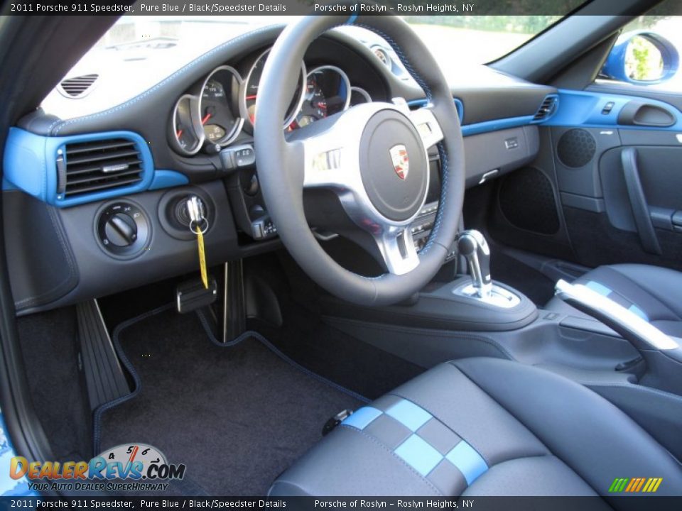 2011 Porsche 911 Speedster Pure Blue / Black/Speedster Details Photo #20