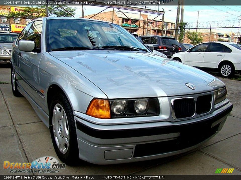 1998 BMW 3 Series 318ti Coupe Arctic Silver Metallic / Black Photo #3