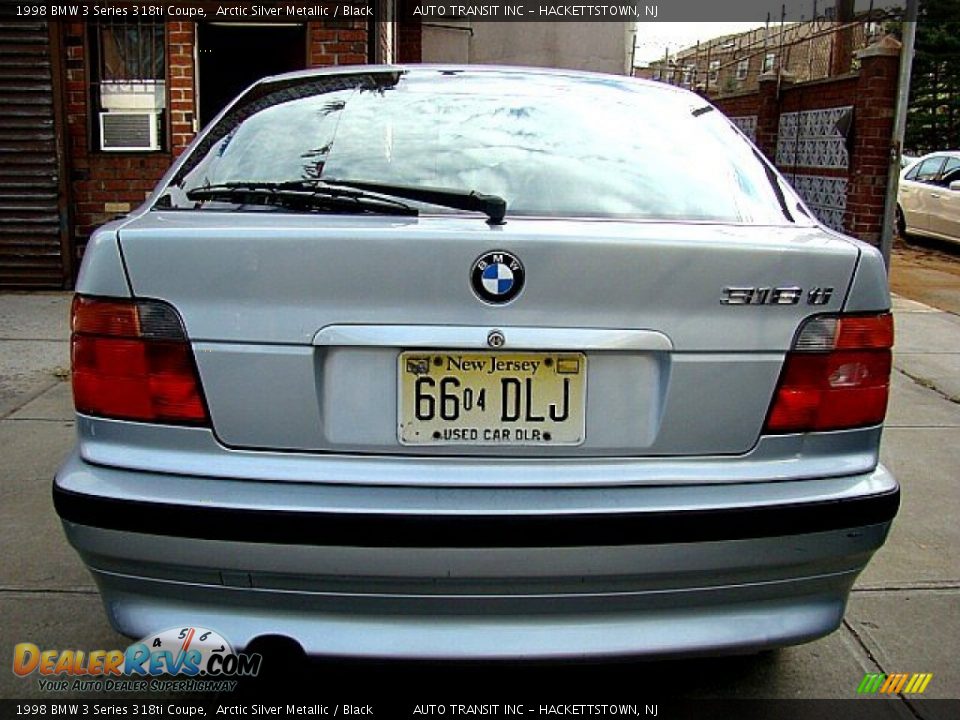 1998 BMW 3 Series 318ti Coupe Arctic Silver Metallic / Black Photo #13