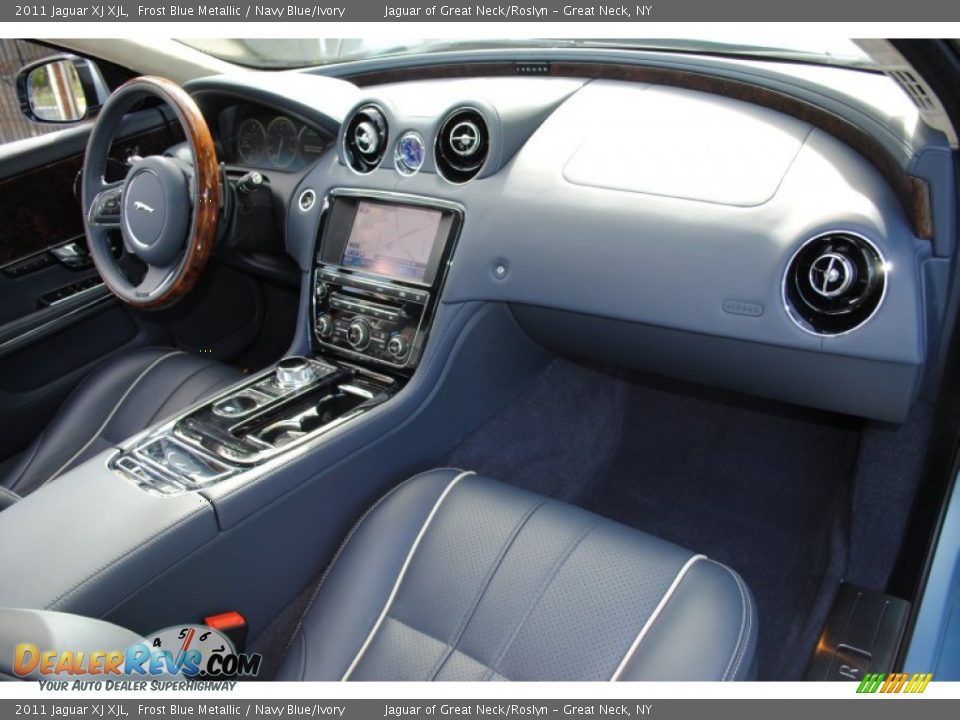 Navy Blue Ivory Interior 2011 Jaguar Xj Xjl Photo 11