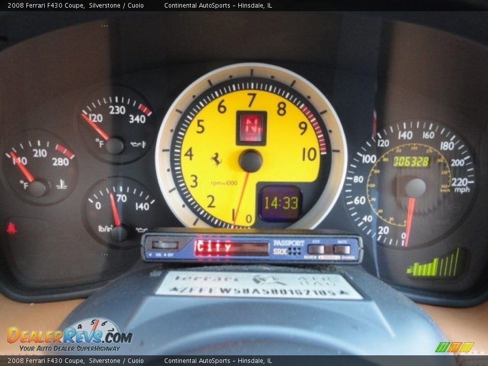 2008 Ferrari F430 Coupe Gauges Photo #22