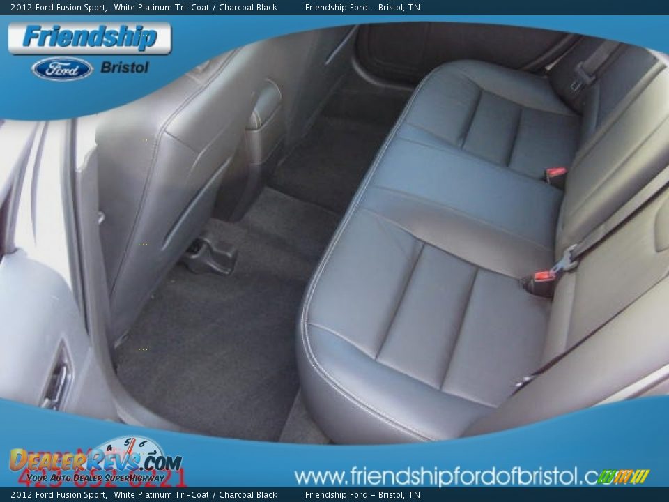 2012 Ford Fusion Sport White Platinum Tri-Coat / Charcoal Black Photo #15
