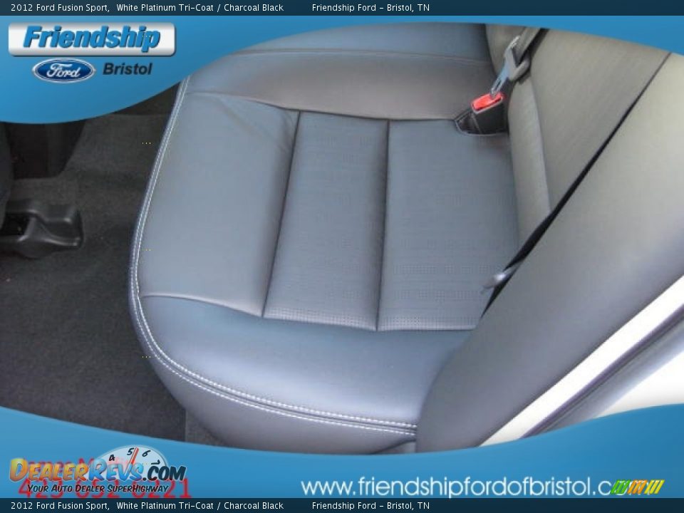 2012 Ford Fusion Sport White Platinum Tri-Coat / Charcoal Black Photo #16