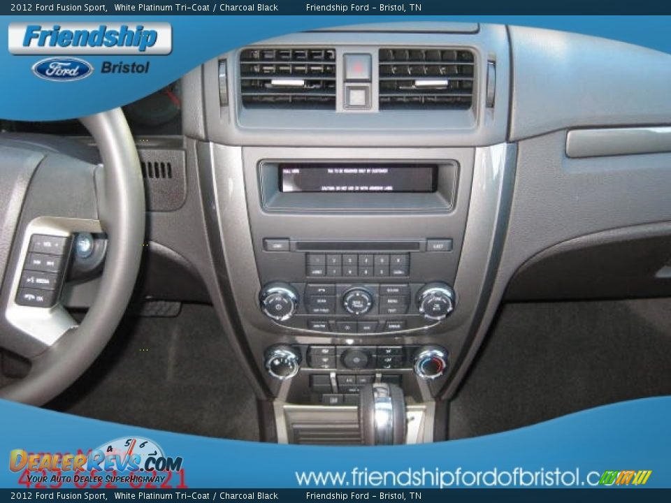 2012 Ford Fusion Sport White Platinum Tri-Coat / Charcoal Black Photo #19