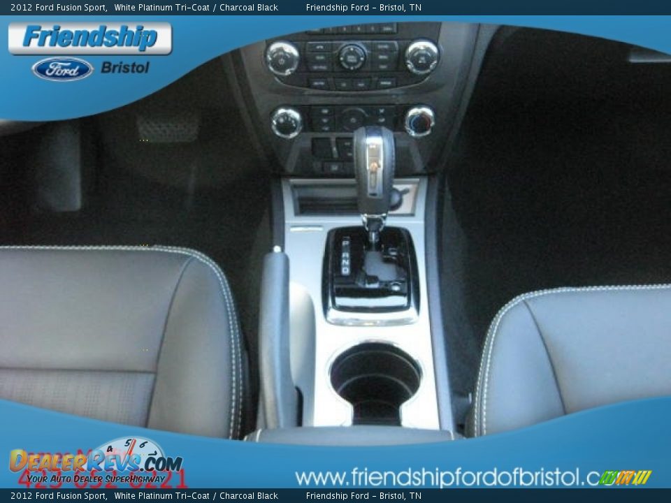 2012 Ford Fusion Sport White Platinum Tri-Coat / Charcoal Black Photo #20
