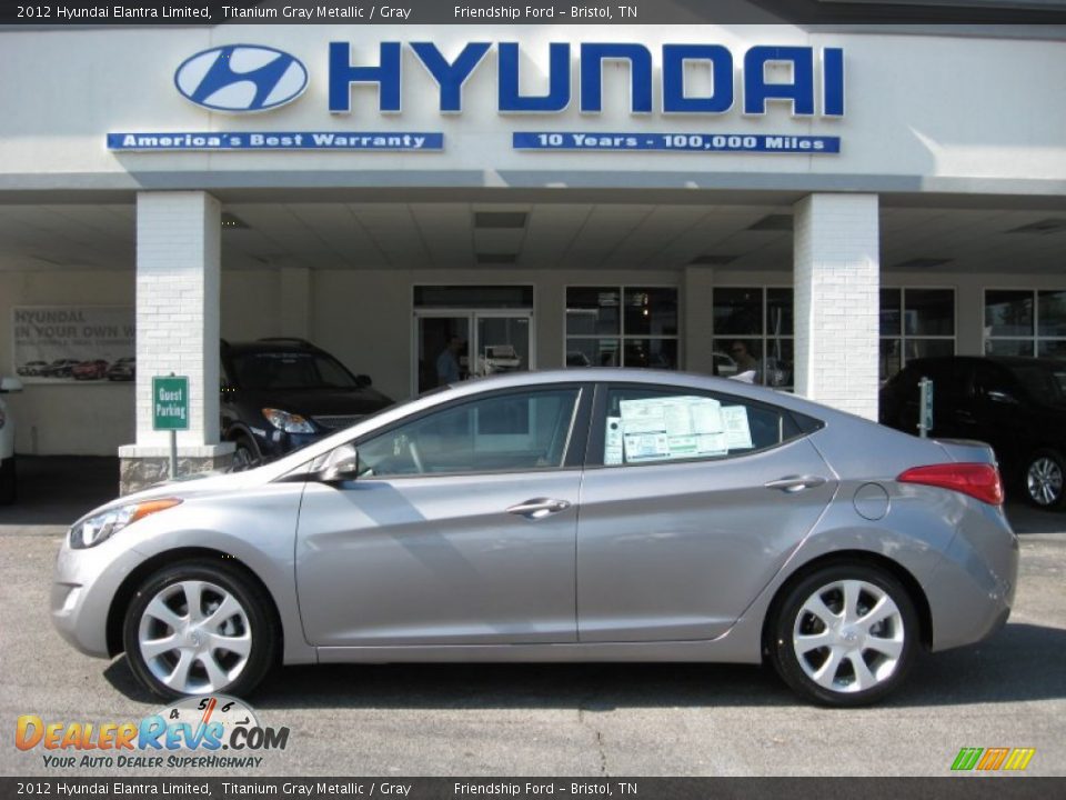 2012 Hyundai Elantra Limited Titanium Gray Metallic / Gray Photo #1