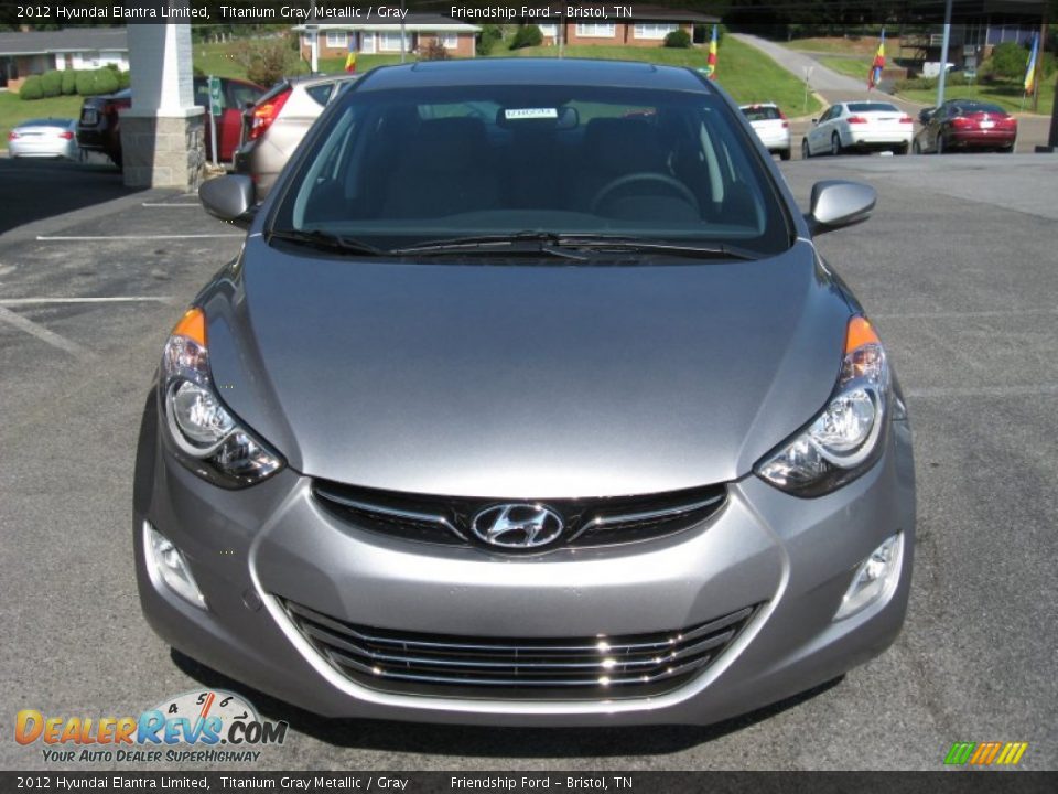 2012 Hyundai Elantra Limited Titanium Gray Metallic / Gray Photo #3
