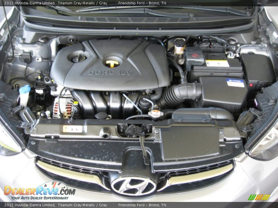 2012 Hyundai Elantra Limited Titanium Gray Metallic / Gray Photo #9