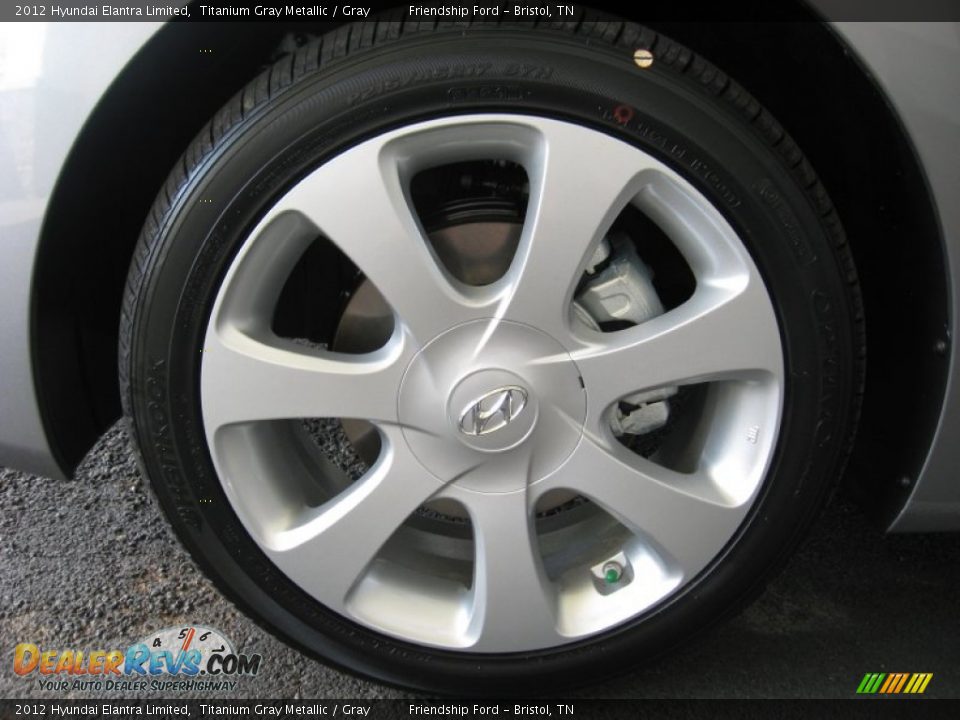 2012 Hyundai Elantra Limited Titanium Gray Metallic / Gray Photo #10