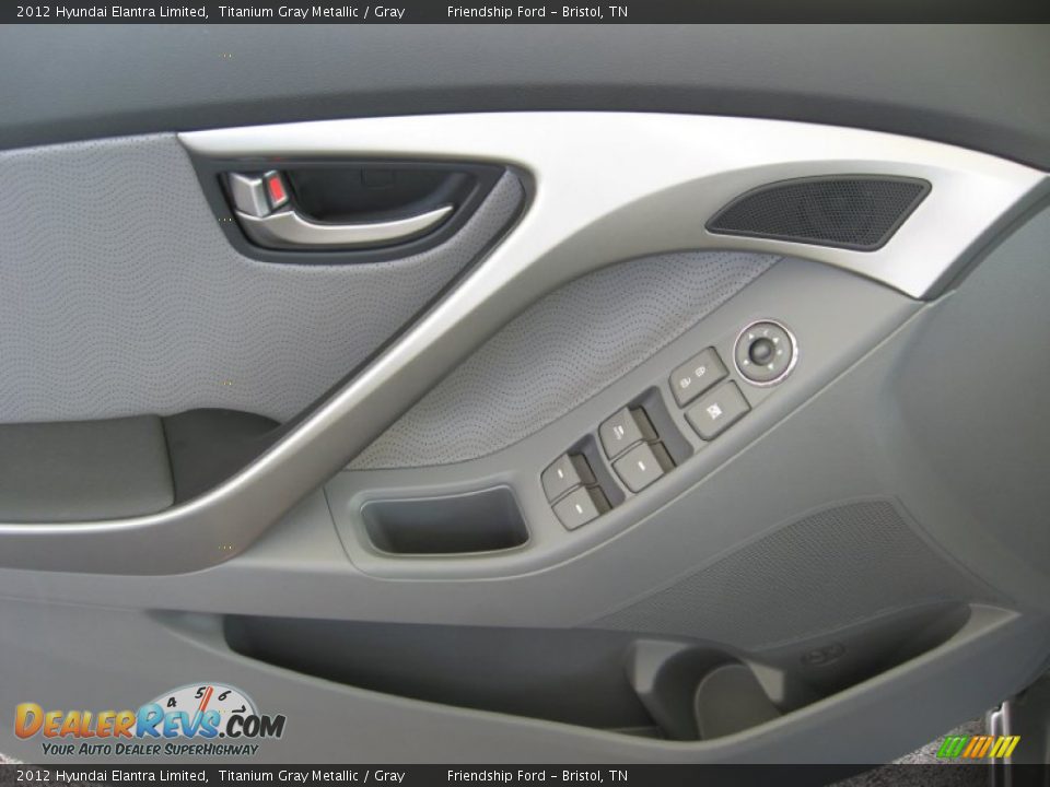 2012 Hyundai Elantra Limited Titanium Gray Metallic / Gray Photo #14