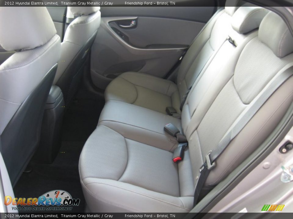 2012 Hyundai Elantra Limited Titanium Gray Metallic / Gray Photo #15