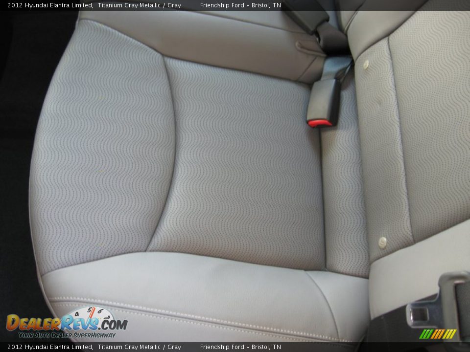 2012 Hyundai Elantra Limited Titanium Gray Metallic / Gray Photo #16
