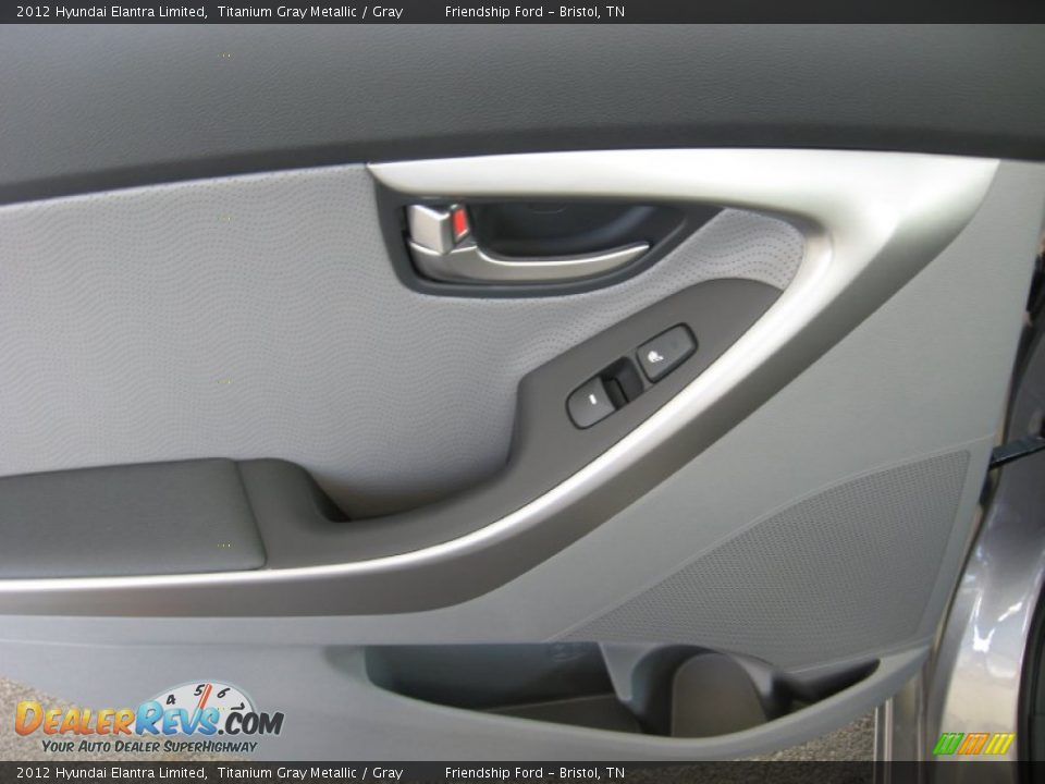 2012 Hyundai Elantra Limited Titanium Gray Metallic / Gray Photo #17