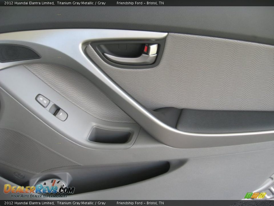 2012 Hyundai Elantra Limited Titanium Gray Metallic / Gray Photo #20