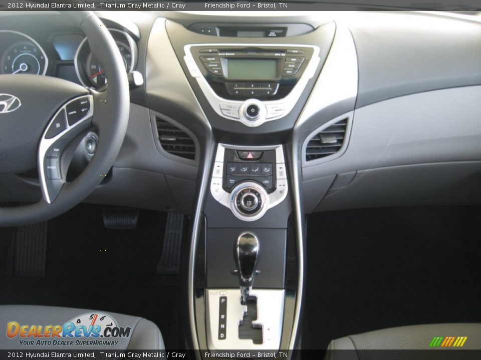 2012 Hyundai Elantra Limited Titanium Gray Metallic / Gray Photo #22