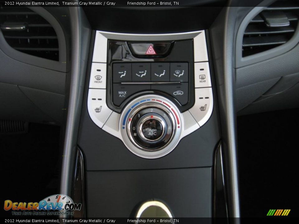 2012 Hyundai Elantra Limited Titanium Gray Metallic / Gray Photo #24