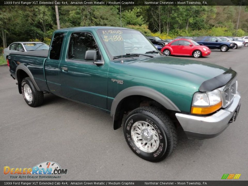 Front 3/4 View of 1999 Ford Ranger XLT Extended Cab 4x4 Photo #1