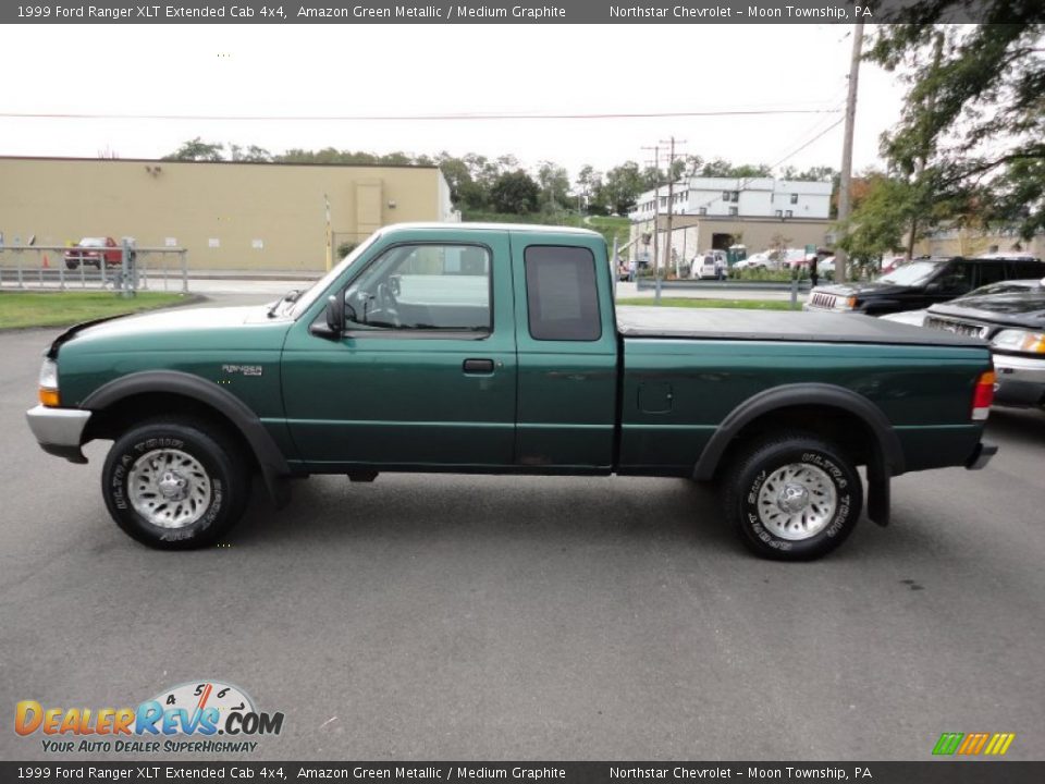 Amazon Green Metallic 1999 Ford Ranger XLT Extended Cab 4x4 Photo #4