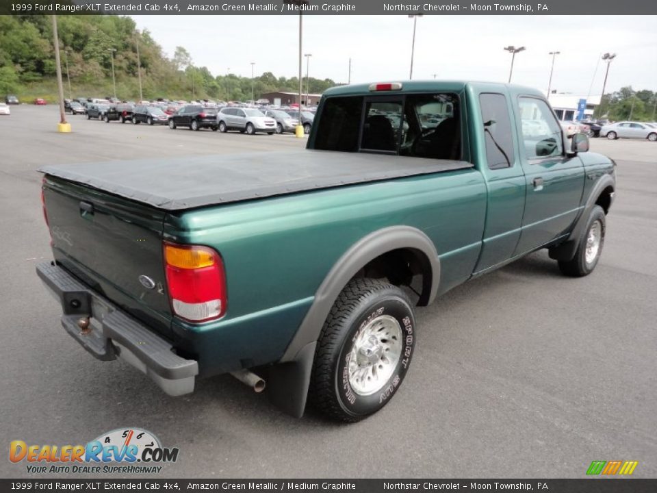 Amazon Green Metallic 1999 Ford Ranger XLT Extended Cab 4x4 Photo #7