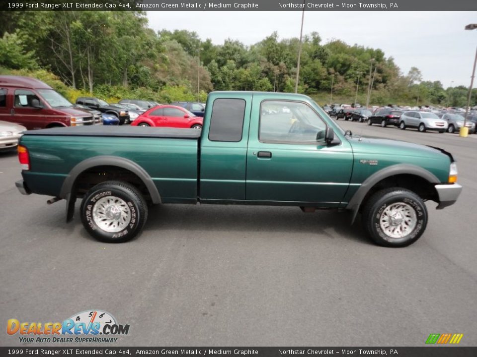 Amazon Green Metallic 1999 Ford Ranger XLT Extended Cab 4x4 Photo #8