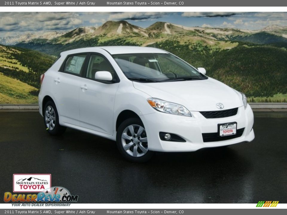 2011 Toyota Matrix S AWD Super White / Ash Gray Photo #1