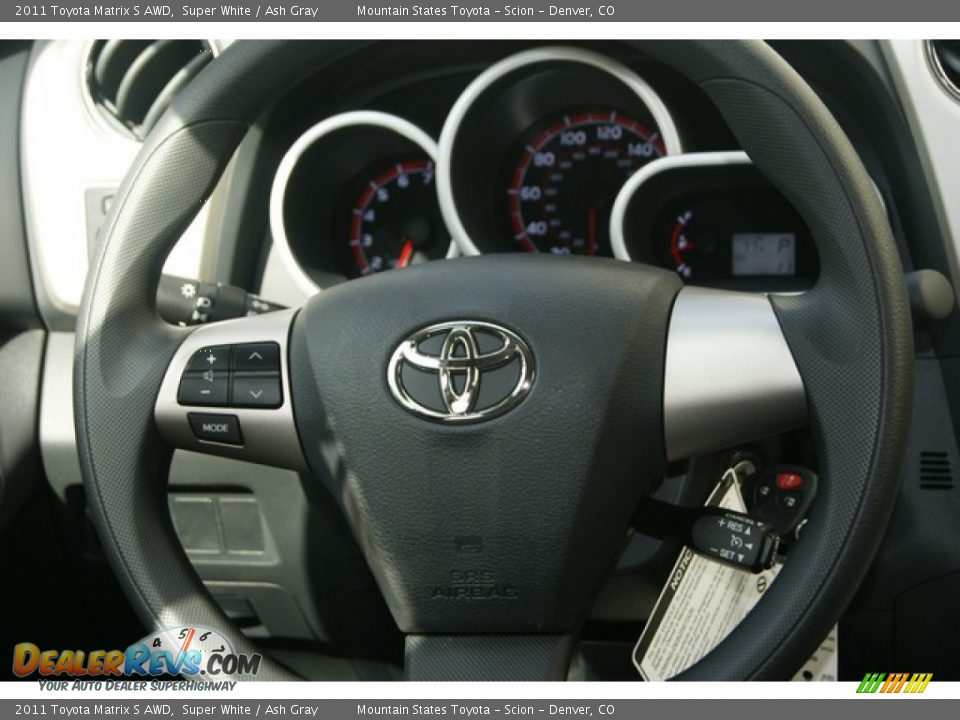 2011 Toyota Matrix S AWD Super White / Ash Gray Photo #11