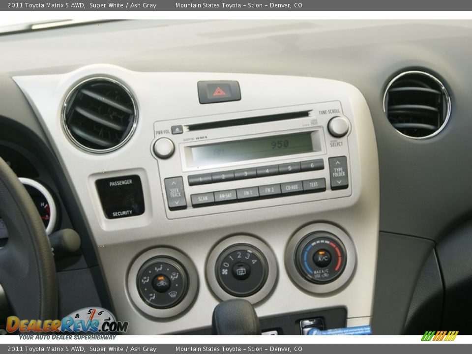 Controls of 2011 Toyota Matrix S AWD Photo #12
