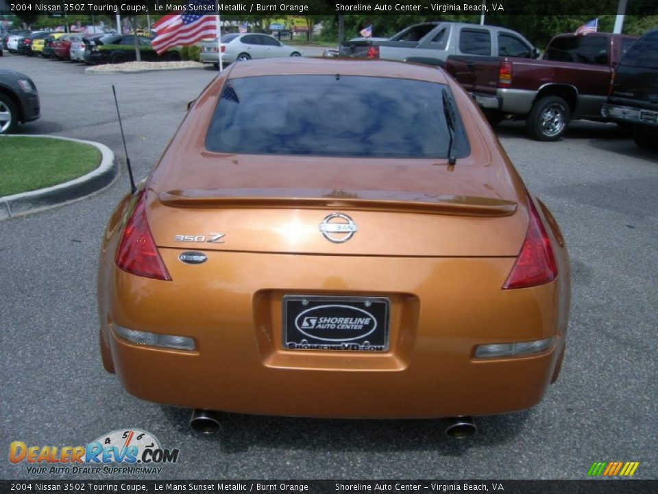 2004 Nissan 350Z Touring Coupe Le Mans Sunset Metallic / Burnt Orange Photo #4