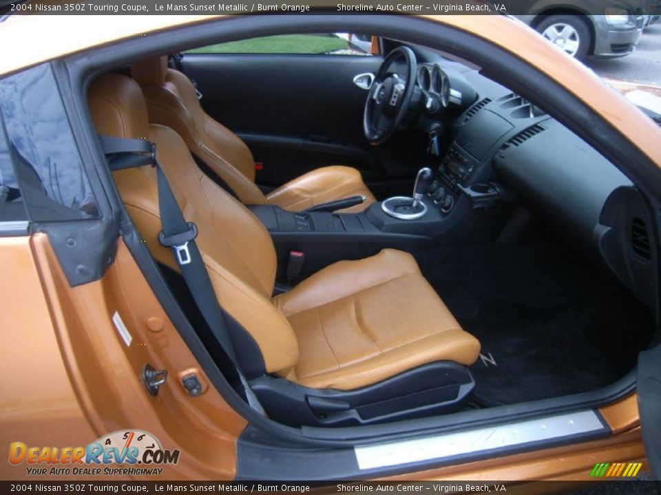 Burnt Orange Interior - 2004 Nissan 350Z Touring Coupe Photo #9