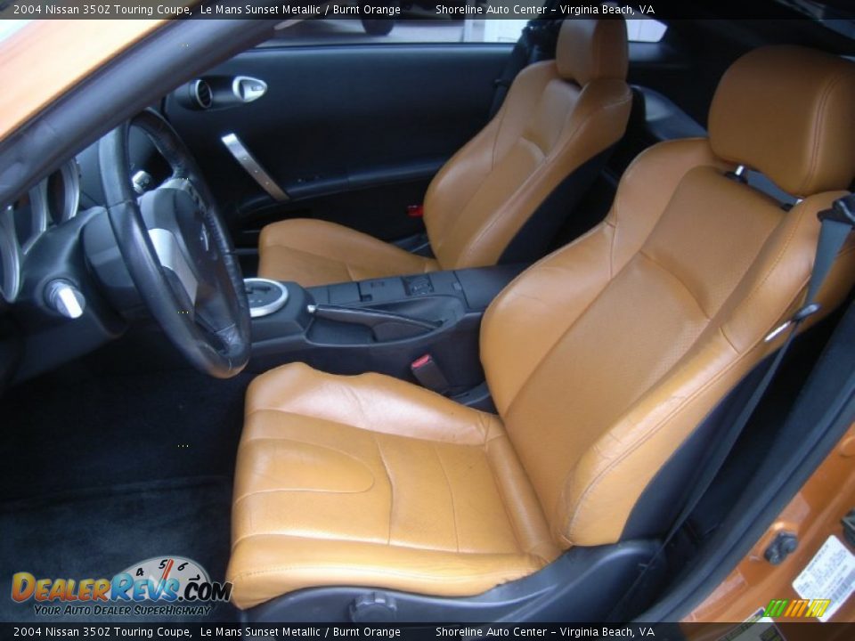 Burnt Orange Interior - 2004 Nissan 350Z Touring Coupe Photo #11