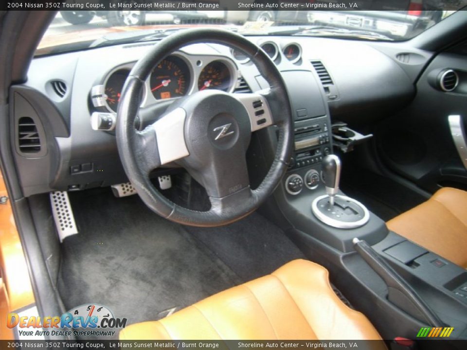 Burnt Orange Interior - 2004 Nissan 350Z Touring Coupe Photo #12