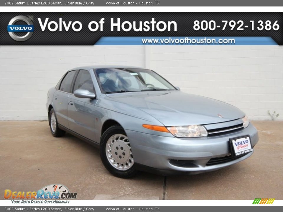 2002 Saturn L Series L200 Sedan Silver Blue / Gray Photo #1