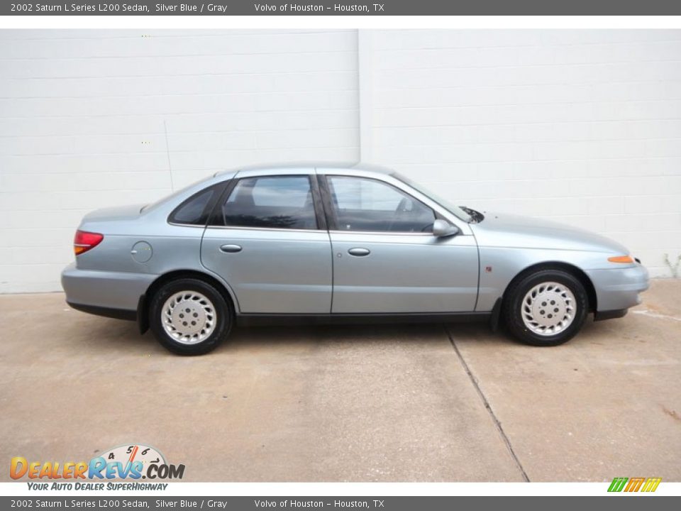 2002 Saturn L Series L200 Sedan Silver Blue / Gray Photo #2