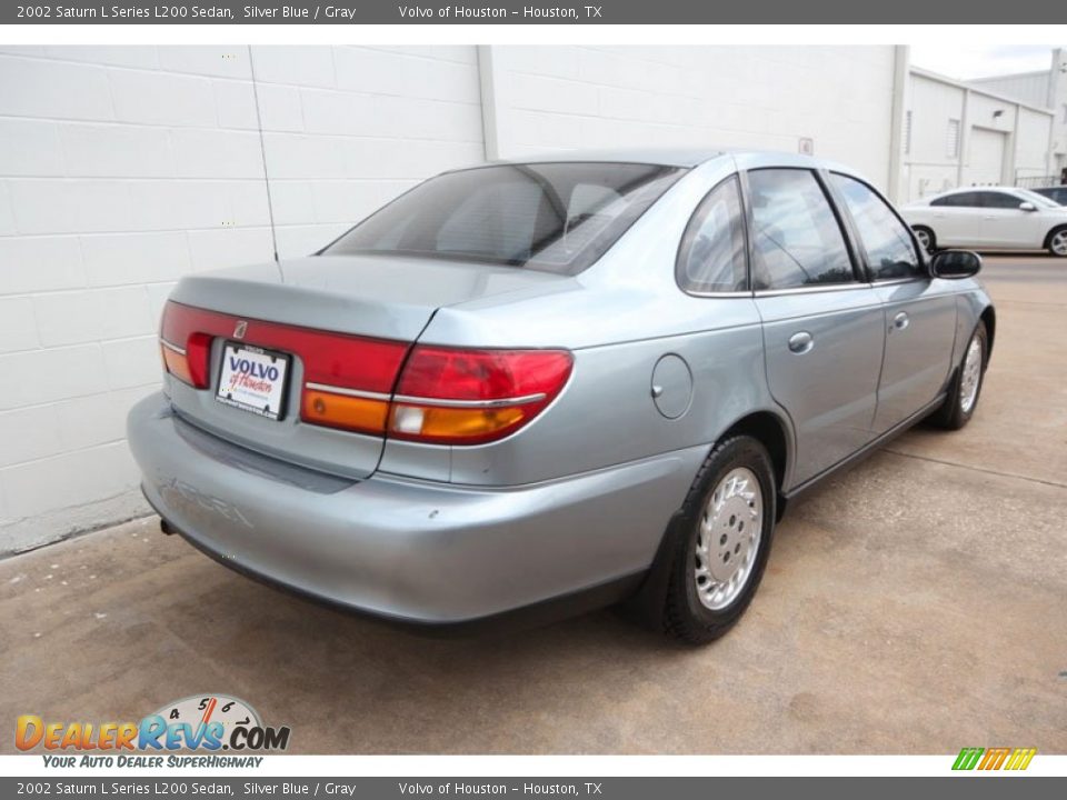 2002 Saturn L Series L200 Sedan Silver Blue / Gray Photo #3