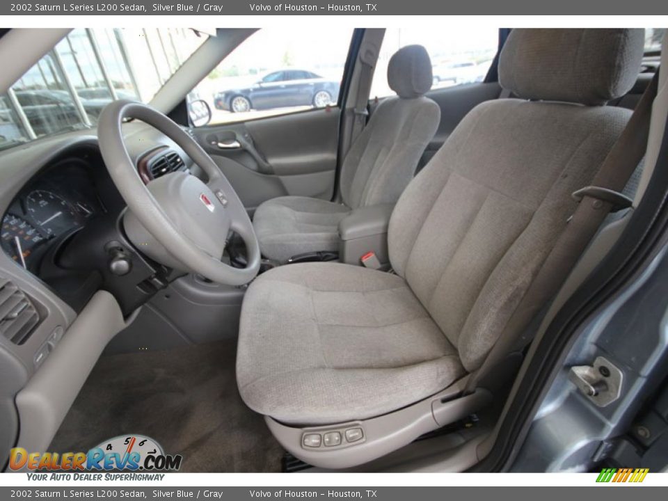 2002 Saturn L Series L200 Sedan Silver Blue / Gray Photo #5