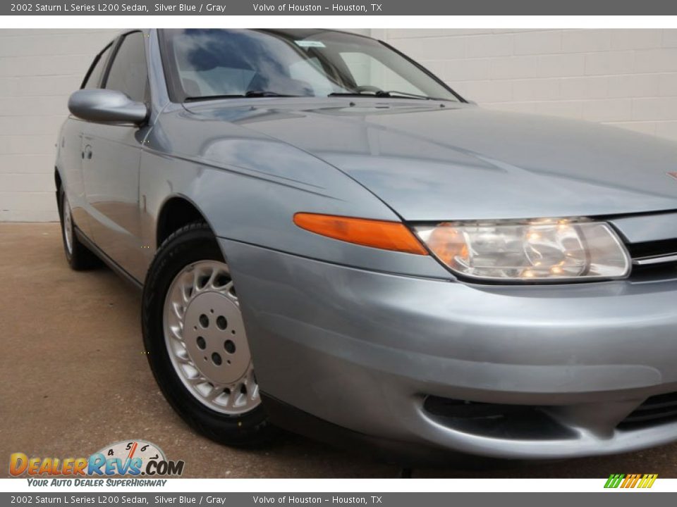 2002 Saturn L Series L200 Sedan Silver Blue / Gray Photo #12