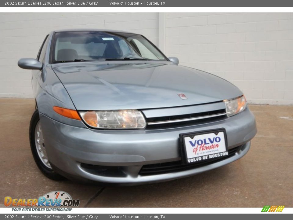 2002 Saturn L Series L200 Sedan Silver Blue / Gray Photo #13