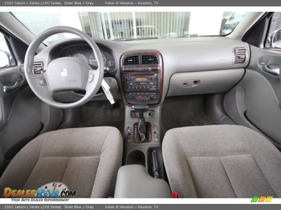 2002 Saturn L Series L200 Sedan Silver Blue / Gray Photo #21