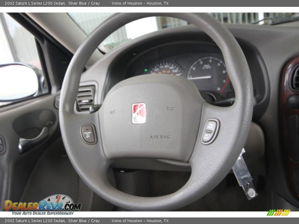 2002 Saturn L Series L200 Sedan Silver Blue / Gray Photo #22