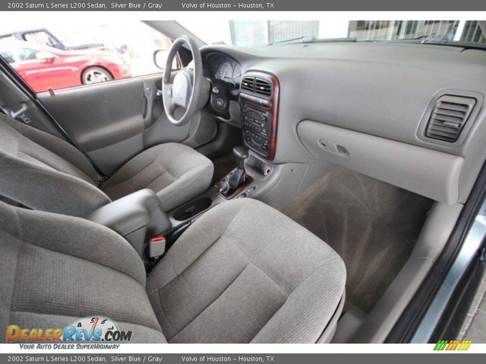 2002 Saturn L Series L200 Sedan Silver Blue / Gray Photo #26