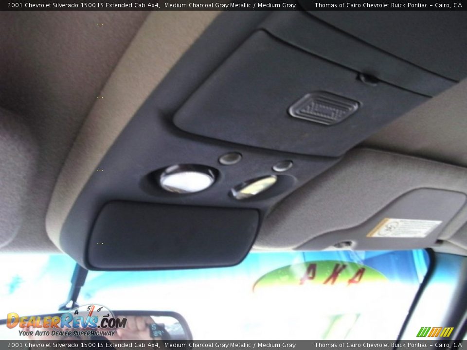 2001 Chevrolet Silverado 1500 LS Extended Cab 4x4 Medium Charcoal Gray Metallic / Medium Gray Photo #19