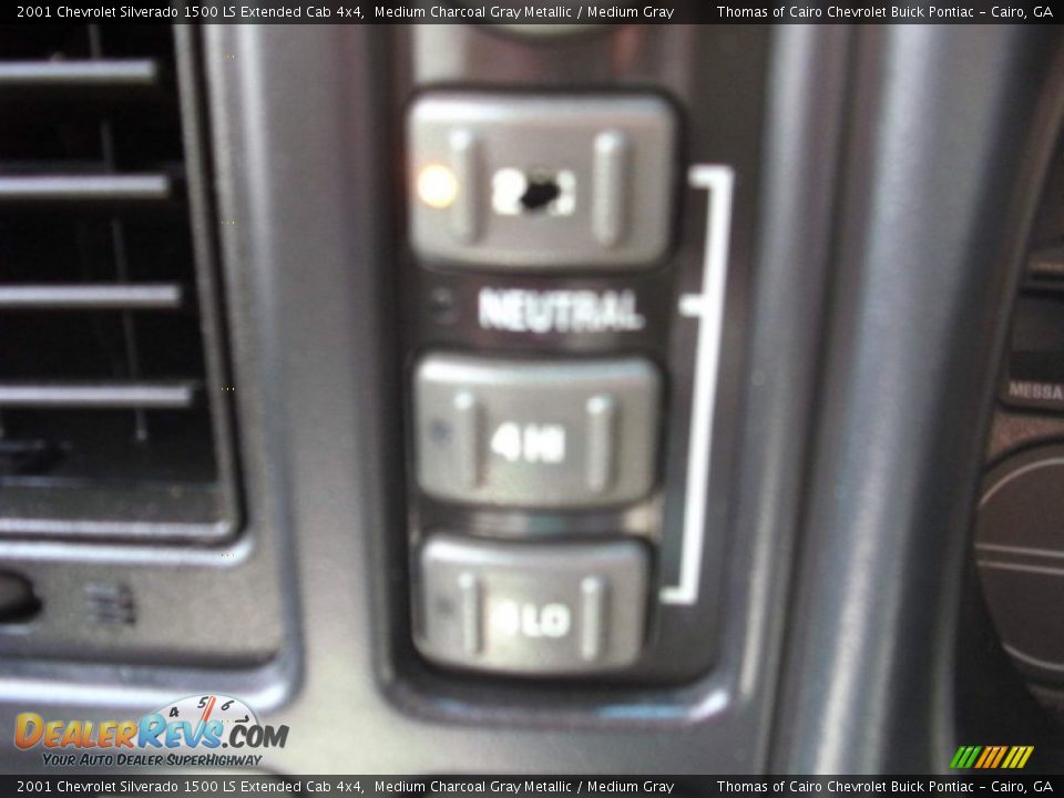 2001 Chevrolet Silverado 1500 LS Extended Cab 4x4 Medium Charcoal Gray Metallic / Medium Gray Photo #21