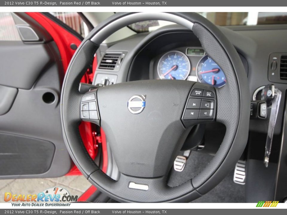 2012 Volvo C30 T5 R-Design Steering Wheel Photo #15