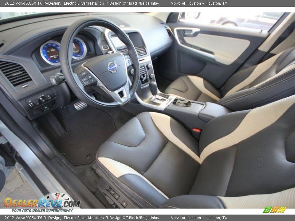 R Design Off Black/Beige Inlay Interior - 2012 Volvo XC60 T6 R-Design Photo #4