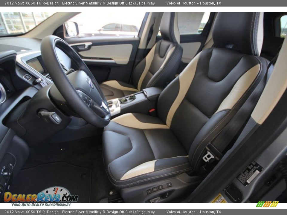 R Design Off Black/Beige Inlay Interior - 2012 Volvo XC60 T6 R-Design Photo #5