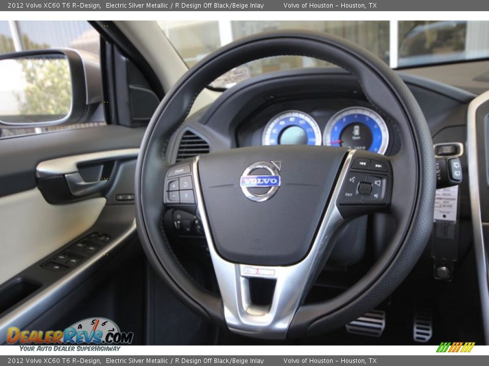 2012 Volvo XC60 T6 R-Design Steering Wheel Photo #21