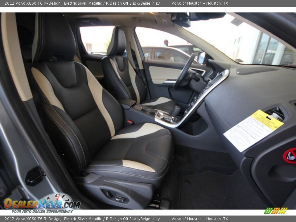 R Design Off Black/Beige Inlay Interior - 2012 Volvo XC60 T6 R-Design Photo #26