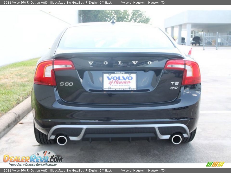 2012 Volvo S60 R-Design AWD Black Sapphire Metallic / R-Design Off Black Photo #10