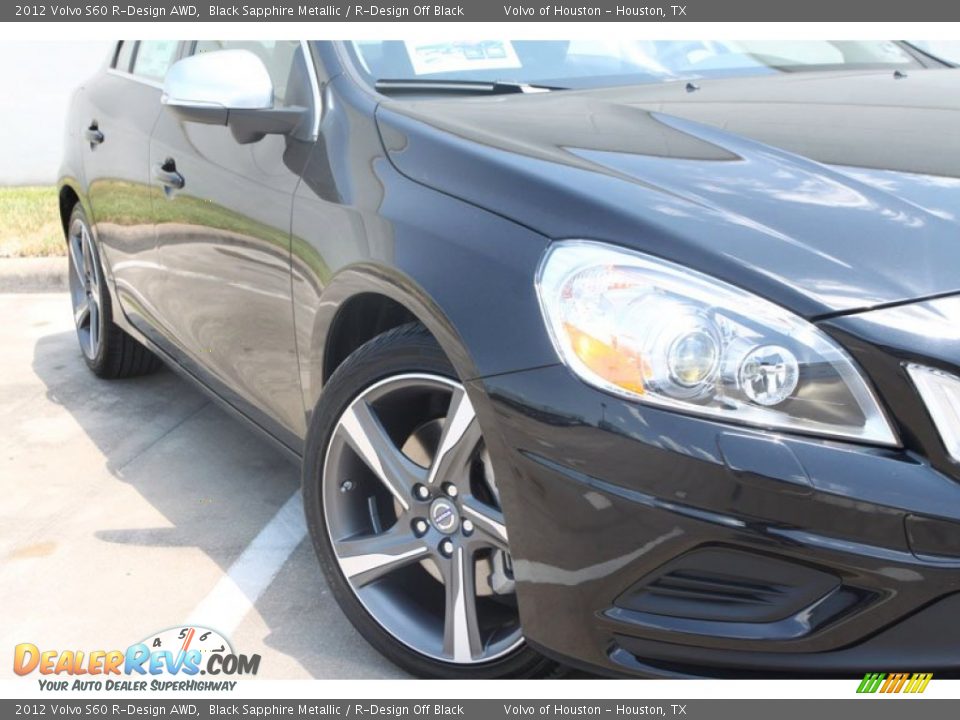 2012 Volvo S60 R-Design AWD Black Sapphire Metallic / R-Design Off Black Photo #11